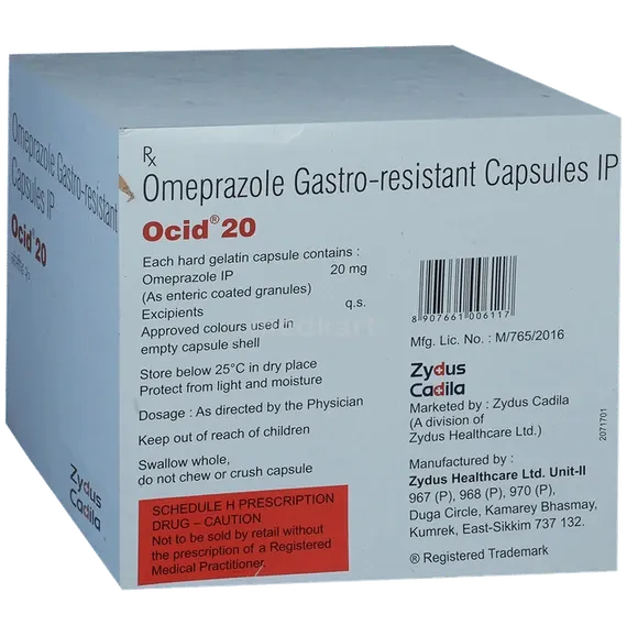 ocid 20mg capsule 20's